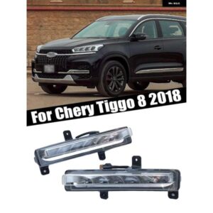 フロント バンパー LED フォグランプ デイタイム ランニングライト CHERY TIGGO 8 2018 605000026AA カーアクセサリー