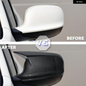光沢ブラックリアビューミラー カバー キャップ BMW X1 E84 X3 F25 PRE-LCI 2010 - 13 - Carbon　Look