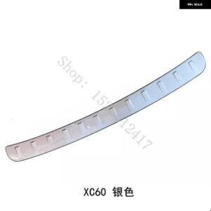 ボルボ XC60 2018 2019 2020~2025 カーアクセサリー ステンレス リア バンパー プロテクター シル トランク トレッドプレート トリム - Silver