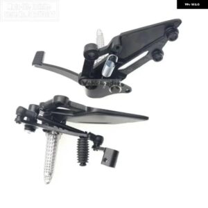 オートバイ バイク フロント フットペグ オートバイ バイク 左 フットレスト ギア シフト レバー ペダル カワサキ NINJA 300/250/R Z250 Z300 EX250 EX300 - 1pc　R　gray　Footbrake