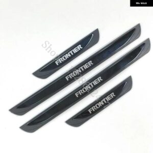 日産 フロンティア PRO 4X 2021 - 23~2025 ABS+ ステンレス ドアシルキックプレートガード ペダル パッド プロテクター カーアクセサリー - Silver