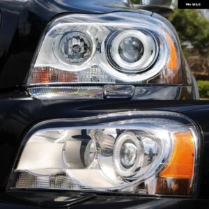 ボルボ XC90 2004-2013 車用 ヘッドライト レンズ カバー シェル ヘッドランプ シェード クリア - 1pcs　for　left　light