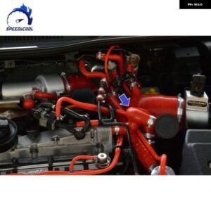 1998-2006 アウディ A3 S3 TT MK1 セアト レオン クプラ R 1.8T 225HP 車用 シリコン クランクケース ブリーザー パイプ チューブ ホースキット - Bright　Yellow