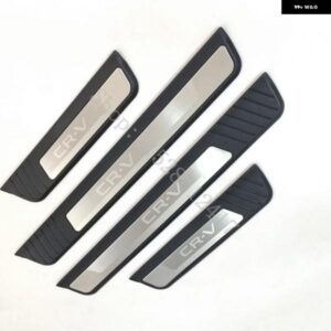 ホンダ CR-V CRV 2023 2024 2025 ABS+ ステンレス ドアシルキックプレートガード ペダル パッド プロテクター カーアクセサリー - Silver