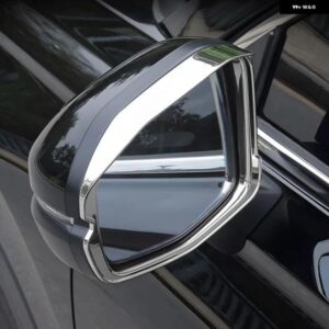ホンダ CRV 2023 2024 2025 CR-V 第6世代 ハイブリッド車用 バックミラー アイブロウ レインプルーフ レイン プロテクター トリム カバー アクセサリー - Black
