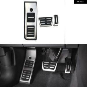 車用アクセル 燃料 ガス ブレーキ フットレスト デッドペダル パッド キット セット アウディ A6 C8 2019 2020 LHD穴 あけ不要 AT