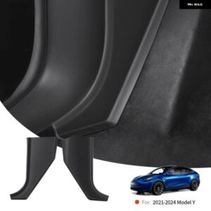 テスラ モデルY 2021-2024 センター コンソール サイドウォール アンチキック プロテクター カバー TPE レストペダル サイドガード パッド カーアクセサリー
