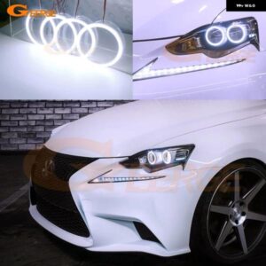 レクサス IS III 250 350 200T 300H IS350 IS250 2013 - 16 超高輝度 COB LED エンジェルアイキット ハローリング