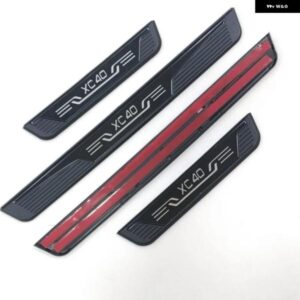 ボルボ XC60/XC40/XC90 ステンレス クロームドアシルキックプレートガードペダル パッド プロテクター スタイリング 2022~2025 - xc90