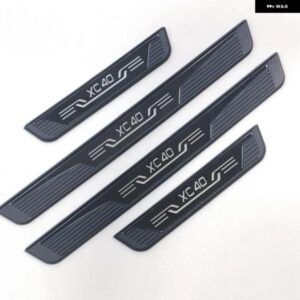 ボルボ XC60/XC40/XC90 ステンレス クロームドアシルキックプレートガードペダル パッド プロテクター スタイリング 2022~2025