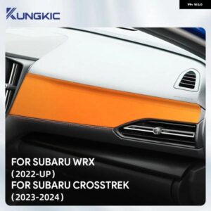 スバル クロストレック 2023 2024 WRX/WRX STI 2022-2025 コ パイロット ダッシュボード パネル インテリア アクセサリー トップスエード トリム ステッカー