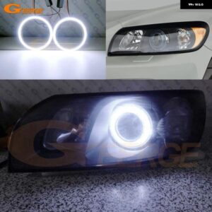ボルボ C30 C70 2006 - 09 超高輝度 COB LED エンジェルアイキット ハローリング デイライト