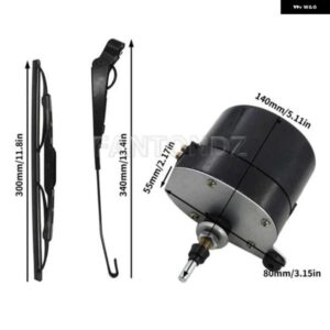 12V 汎用 ウィンドスクリーン ワイパー モーター アームとブレード付き 釣りボートキャラバン01287358 7731000001 0390506510カーアクセサリー - Only　Wiper　Arm