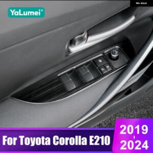 トヨタ カローラ E210 2019 - 24 ハイブリッドアクセサリー ドア ウィンドウ ガラス リフト スイッチ ボタン パネル カバー
