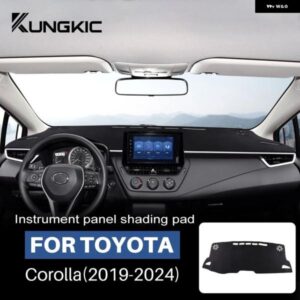 トップフランネル ダッシュボード カバー 滑り止め パッド トヨタ カローラ E210 2019 - 24 ハイブリッド 紫外線防止 ダッシュサンシェード マット