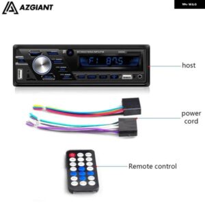 12V 24V ISO BLUETOOTHカー ステレオ FM ラジオ MP3 オーディオ プレーヤーSDカーエレクトロニクスサブウーファー1 DINオート ラジオ トラック バス - 24V