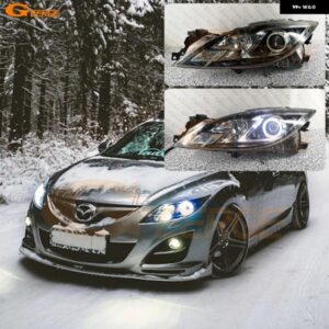 マツダ 6 マツダ 6 アテンザ GH MK2 2008 - 12 超高輝度 COB LED エンジェルアイ ハローリング カーアクセサリー