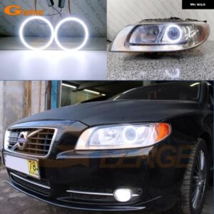 ボルボ S80 V70 XC70 2007 - 15 超高輝度 COB LED エンジェルアイキット ハローリング