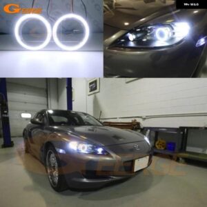 マツダ RX8 R3 RX-8 RX 8 2003 - 12 超高輝度 COB LED エンジェルアイキット ハローリング - For　2009　-　2012