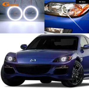マツダ RX8 R3 RX-8 RX 8 2003 - 12 超高輝度 COB LED エンジェルアイキット ハローリング