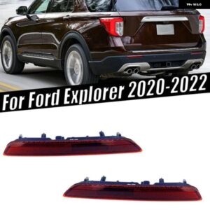 自動車 外装 アクセサリー フォード エクスプローラー 2020 2021 2022 車用リア バンパー リフレクター ライトハザード ブレーキライト シグナルランプ