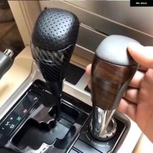 トヨタ ランドクルーザー 200 FJ200 LC200 2016 - 20 車用レザーウッドカーボン ギア シフト ノブアクセサリー