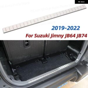 車用リア トランク カバー テールゲートインナーガード リア バンパー スカッフ シルプレート トリム スズキ ジムニー JB64 JB74 2019 2021 - 23