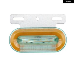 10個 12V/24V 12 LED イエロー 車 トラック サイド マーカーライト アウター ライト 信号表示ランプ ハザードテールトレーラーライト 3モード - 10pcs　12V