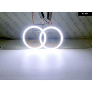 ポルシェ 987 ボクスター ケイマン 2005 2006 2007 2008 超高輝度 COB LED エンジェルアイキット ハローリング デイライト - For　This　Headlight
