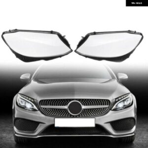 メルセデスベンツ W205 2015-2018 C クラス C180 C200 C260L C280 C300 車用 ヘッドライト レンズ カバー