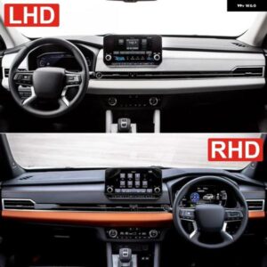 三菱 アウトランダー4 PHEV 2021 - 24 車 ダッシュボード カバー 計器デスク サンシェード マット 滑り止め パッド アクセサリー - B　With　Black　LHD
