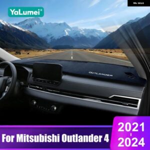 三菱 アウトランダー4 PHEV 2021 - 24 車 ダッシュボード カバー 計器デスク サンシェード マット 滑り止め パッド アクセサリー