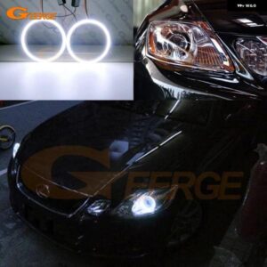 レクサス GS300 GS350 GS430 GS450 GS460 450H 2006-2011 超高輝度 COB LED エンジェルアイキット ハローリング