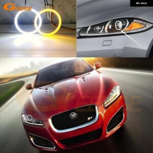 ジャガー XF XFR X250 2012 - 15 キセノン ヘッドライト 超高輝度 SMD LED エンジェルアイ ハローリングキット デイライト