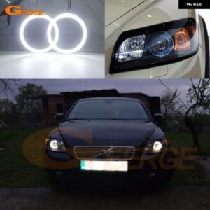 ボルボ C30 C70 2006 - 09 超高輝度 SMD LED エンジェルアイ ハローリングキット デイライト カーアクセサリー
