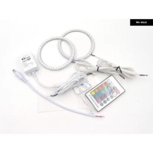 メルセデスベンツ E クラス W211 RF BT アプリ リモート コントロール マルチカラー 超高輝度 RGB LED エンジェルアイ ハローリング デイライト - For　Facelift