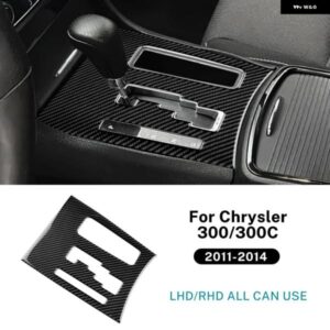 ソフトカーボン ステッカー LHD RHD 車用 セントラ ル コントロール ギア パネル アクセサリー クライスラー 300 300C 2011 - 14