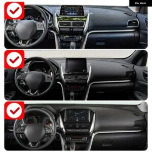 三菱 エクリプスクロス 2017 - 23 車用 ダッシュボード カバー サンシェード 滑り止めマット インテリア アクセサリー - LHD　Black