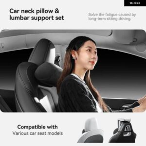 モデル3/Y/X/S オールバイオコットンネックピロー 腰椎 クッション 腰椎 クッション 車用 アクセサリー - Neck　Pillow