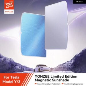 テスラ 2025 ハイランド モデル3 モデルY スターシップ アイスフロスト サンシェード ハニカムガラススクリーンサンシェード フロントリア サンルーフ