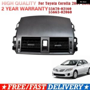 センターダッシュ A/C アウトレット エアベント パネル トヨタ カローラ 2007 - 13 55670-02160 55663-02060 55670-02163