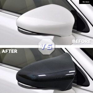 レクサス GS/ES/RC/RCF/GSF/CT/LS 2013 - 2018 1ペア バックミラー カバー ウィング サイドミラー キャップ LHD カーアクセサリー - Carbon　Fiber　Look