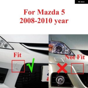 フロント バンパー 牽引フックアイカバー シェル ハウジング トレーラーキャップ マツダ 5 M5 2008 - 16 1個 - 1pcs　Front　2011-2016
