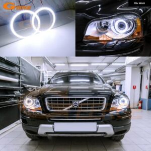 ボルボ XC90 I 2008 - 14 キセノン HD 超高輝度 COB LED エンジェルアイキット ハローリング カーアクセサリー