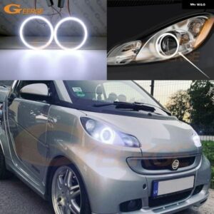 スマート フォーツー W451 2007 - 14 超高輝度 COB LED エンジェルアイ ハローリング デイライト