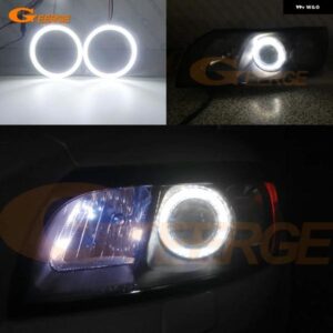 ボルボ S40 II V50 2004 - 12 超高輝度 SMD LED エンジェルアイ ハローリングキット デイライト