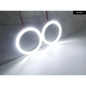 プジョー 307 T6 2005 - 09 超高輝度スイッチバックデイライトウィンカーSMD LEDエンジェルアイキット ハローリング - White　Amber