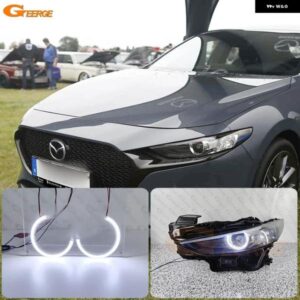 マツダ 3 マツダ 3 アクセラ BP 2019 - 24 デイライト 超高輝度 COB LED エンジェルアイ ハローリング