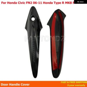ドアハンドル カバー グロスブラック ホンダ シビック FN2 2006-2011 ホンダ タイプR MK8 FK 1503324