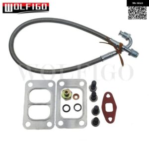 ターボオイルフィードライン チューブ ダッジ ラム 5.9L カミンズ 12V 1989-1998 コネクタガスケットセット 3818823 3919687 3913824